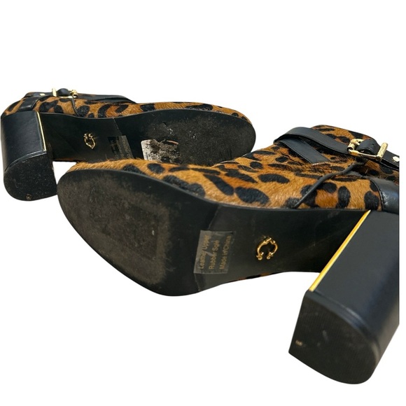 C Wonder Leopard Calf Hair Booties - Picture 3 of 9